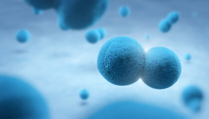 3d illustration of Embryonic stem cells, Science background concept.