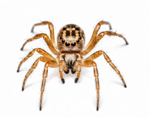 Fototapeta premium airbrushed digital simple illustration of an spider, isolated on a pure white background