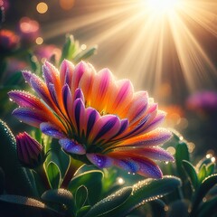 cactus flower in the sun