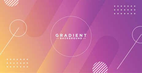 Obraz premium Colorful gradient geometric shape background