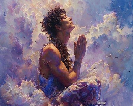 Discuss the idea of surrendering to the omnipotent in acts of worship and devotion