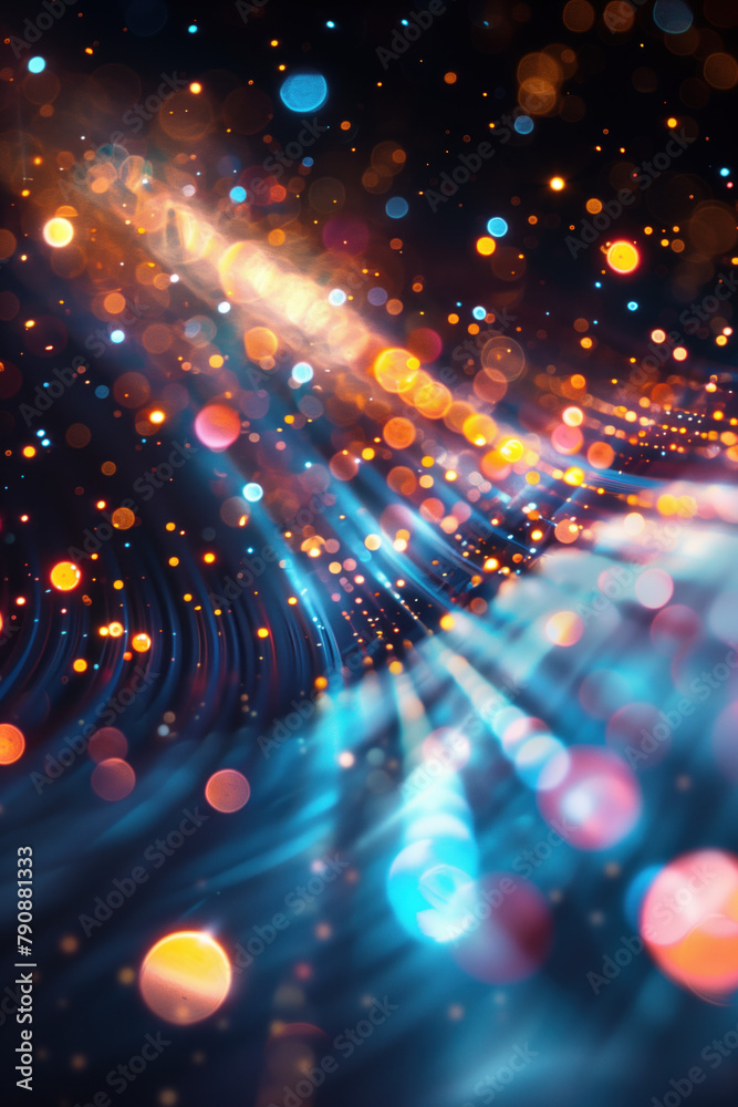Poster abstract background with lights. a slide background for showcasing digital and creative content. bac
