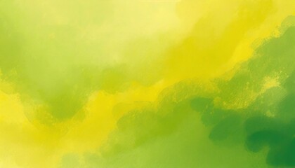 Fototapeta premium Yellow green abstract background. Watercolor. Green background with copy space for design.