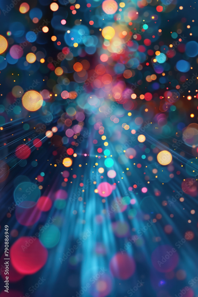 Poster Abstract background with lights. A slide background for showcasing digital and creative content. Background image. Created with Generative AI technology.