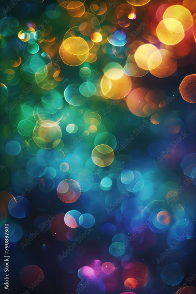 Poster Abstract background with lights. A slide background for showcasing digital and creative content. Background image. Created with Generative AI technology.