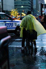 New York City rainy foggy night architecture and street photography