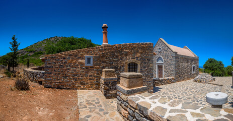 Small chapel on a hill (Kolokitha Beach, Kalydon, Crete, Greece)