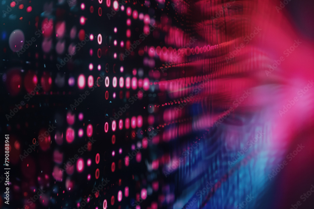 Poster Abstract background with lights. A slide background for showcasing digital and creative content. Background image. Created with Generative AI technology.