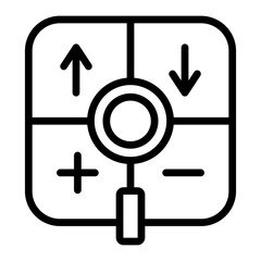 Swot Analysis Vector Line Icon Design