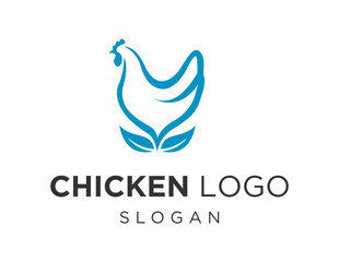 The logo design is about Chicken and was created using the Corel Draw 2018 application with a white background.