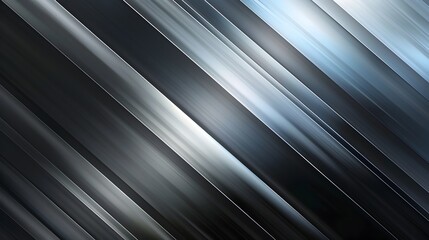 Obraz premium Sleek Metallic Gradient Backdrop Suited for High-Tech Themes,Transitioning from Silver to Graphite with a Smooth Luminous Finish