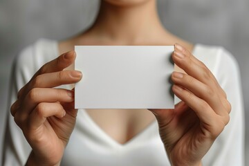 Obraz premium blank business card on whitebackground 