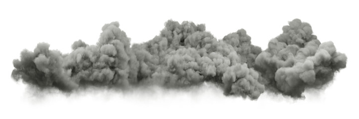Realistic moody clouds on transparent backgrounds 3d illustrations png