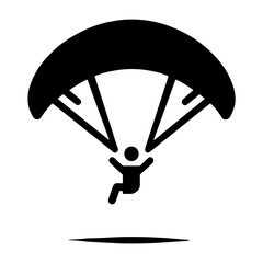 "Paradigling Icon" Symbolizes A Sports Icon, Merging The Thrill Of Paragliding With The Freedom Of Soaring Through The Air Under A Parachute.