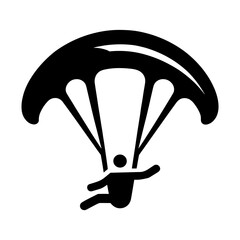 "Paradigling Icon" Represents The Vector Of Excitement In Sports, Capturing The Essence Of Paragliding As An Adventurous Leap Into The Sky.