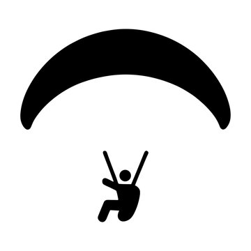 "Paradigling Icon" Represents The Vector Of Excitement In Sports, Capturing The Essence Of Paragliding As An Adventurous Leap Into The Sky.