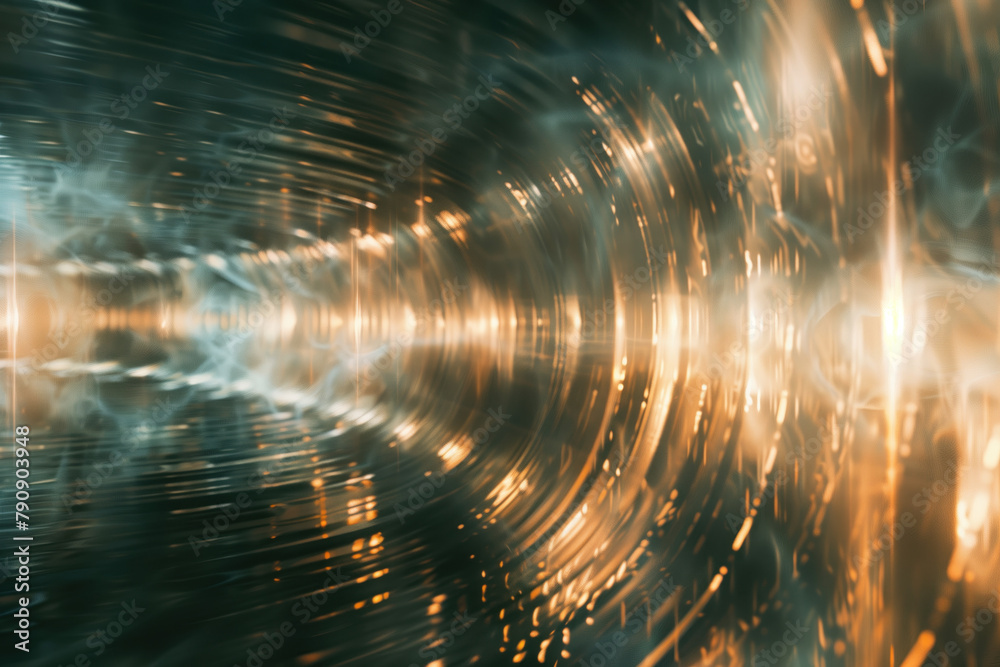 Poster abstract background with reflections and caustics. hi-tech. futuristic background image. created wit