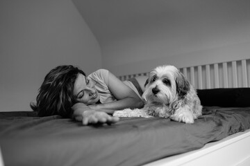Cuddling with my Dog 