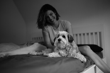 Cuddling with my Dog 
