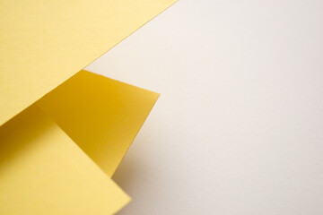 Yellow and white 3d geometric background