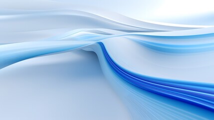 3d rendering of white and blue abstract geometric background. Scene for advertising, technology, showcase, banner, game, sport, cosmetic, business, metaverse. Sci-Fi Illustration. Product display