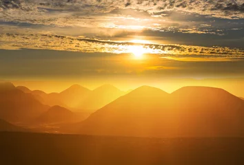 Fensteraufkleber Mountains on sunset © Galyna Andrushko