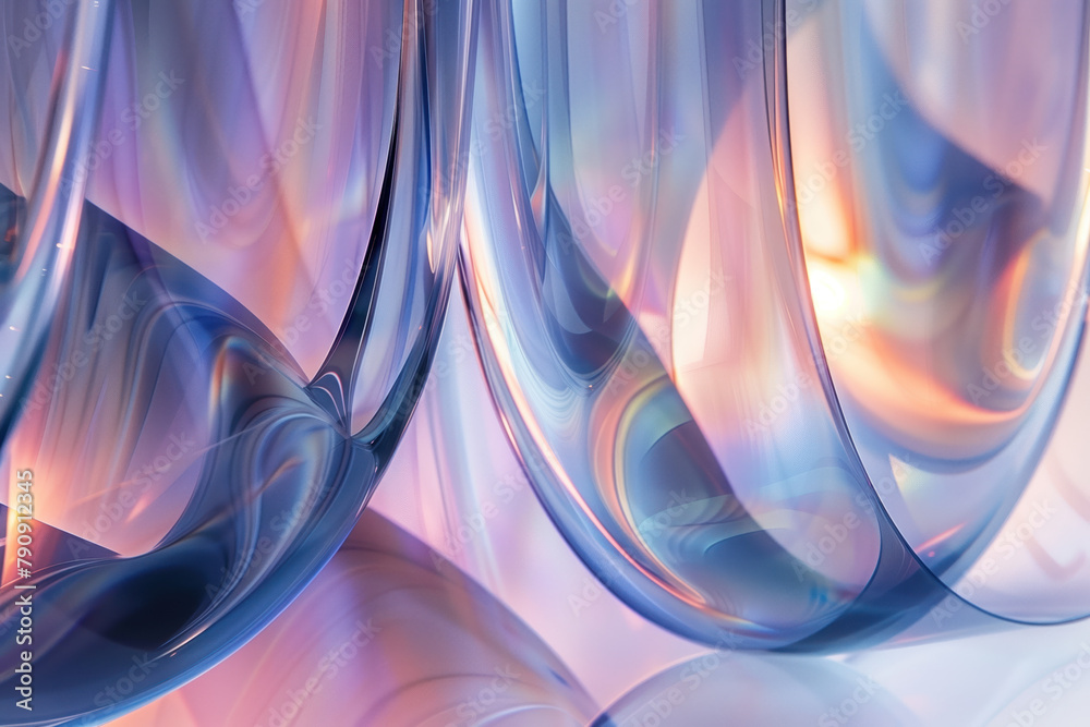 Poster abstract background with reflections and caustics. hi-tech. futuristic background image. created wit
