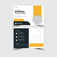 Post Card Template Layout