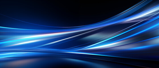 Elegant Blue Abstract Light Streaks Background Wallpaper