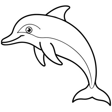 recommend clip art: silhouette of a dolphin
