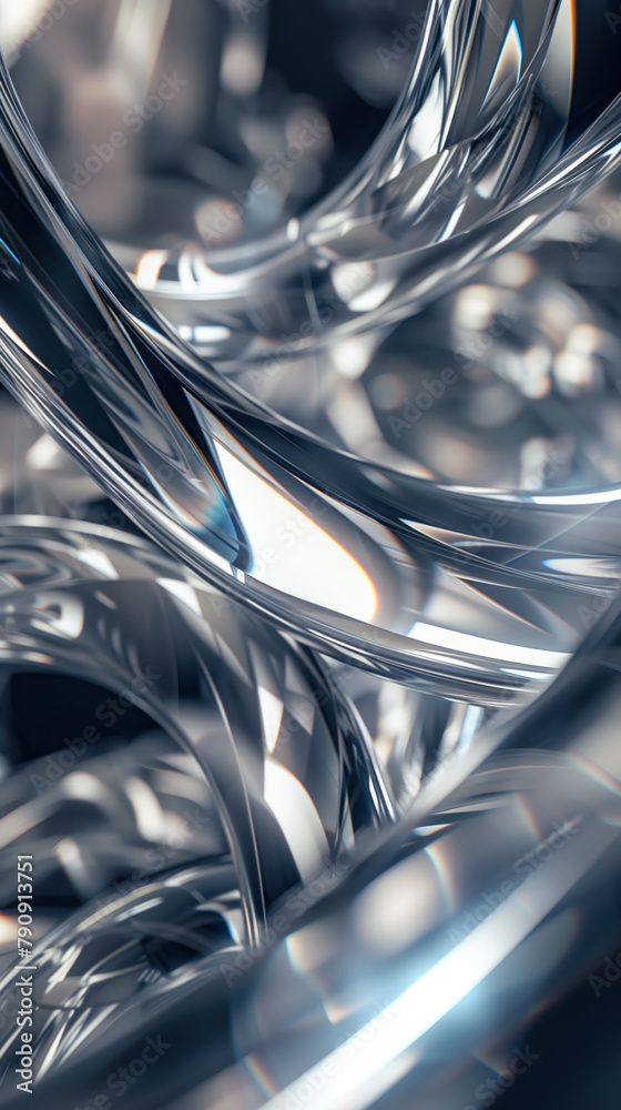 Poster abstract background with reflections and caustics. hi-tech. futuristic background image. created wit
