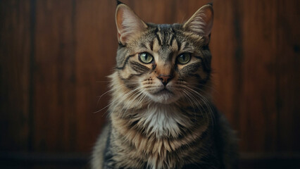 Obraz premium cat on the minimalistic background