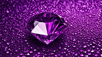 luxurious purple diamond background. glitter purple
