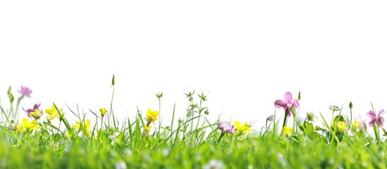 Fresh spring background isolated against a white backdrop