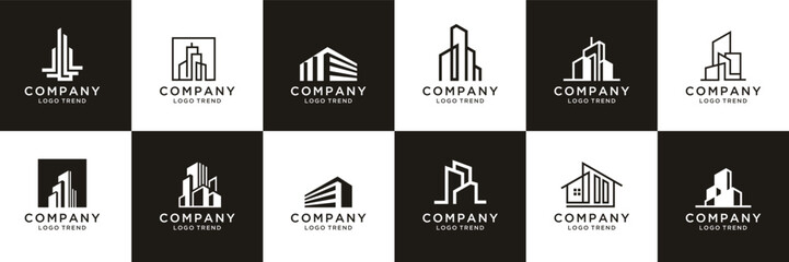 Obraz premium Set of building vector logo design inspiration