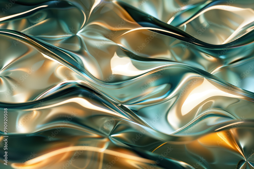 Poster abstract background with reflections and caustics. hi-tech. futuristic background image. created wit