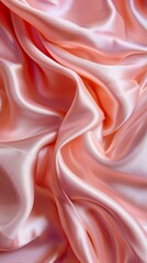 Fototapeta premium Close up of a beautiful pink satin sleeve with a magenta collar