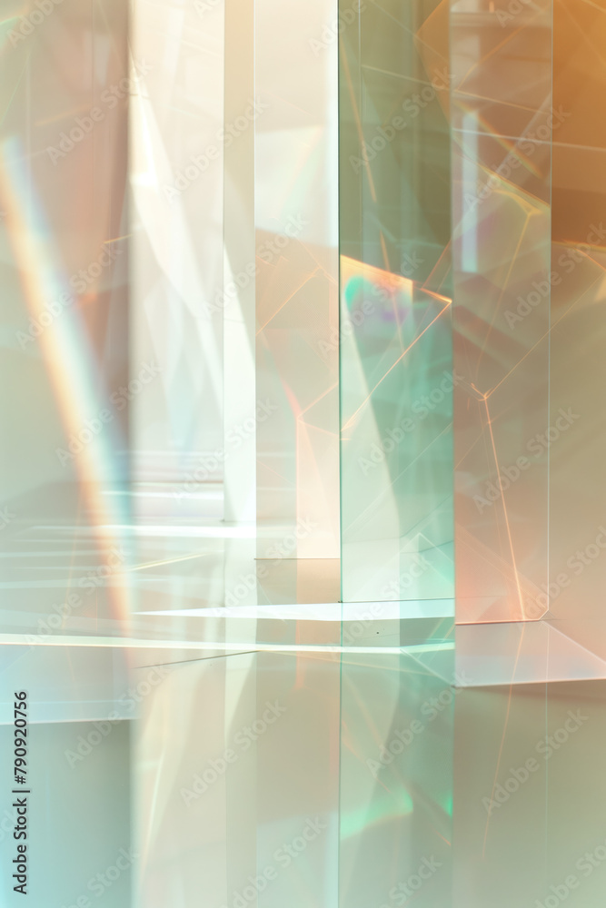 Poster abstract background with reflections and caustics. hi-tech. futuristic background image. created wit