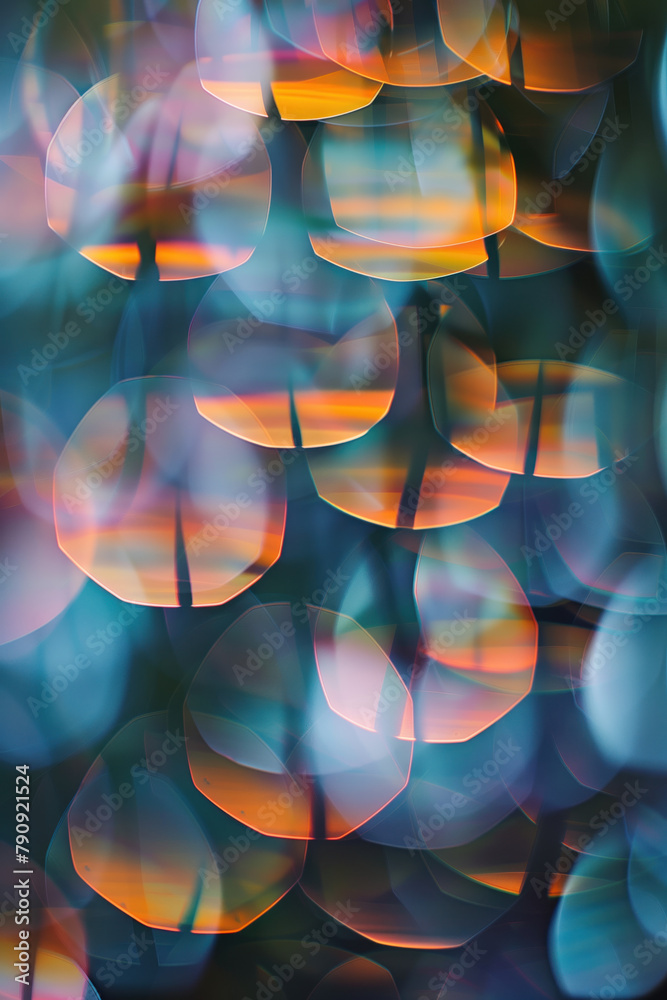 Poster Abstract background with reflections and caustics. Hi-tech. Futuristic background image. Created with Generative AI technology.