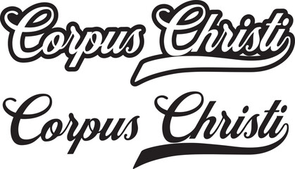 Corpus Christi Word - obrazy, fototapety, plakaty