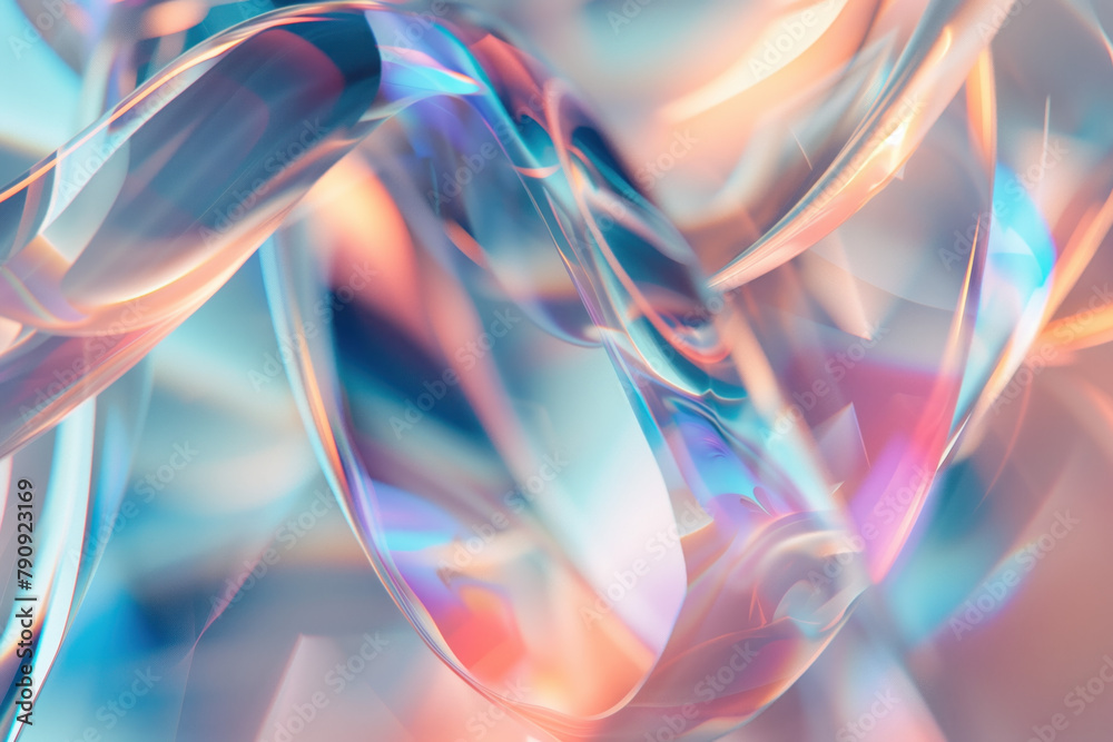 Poster abstract background with reflections and caustics. hi-tech. futuristic background image. created wit
