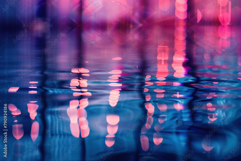 Poster abstract background with reflections and caustics. hi-tech. futuristic background image. created wit