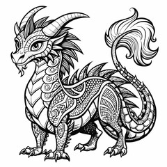 Dragon Vector illustration 