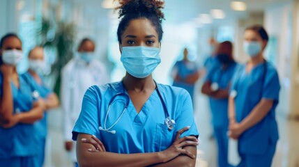 Confident Healthcare Worker Posed