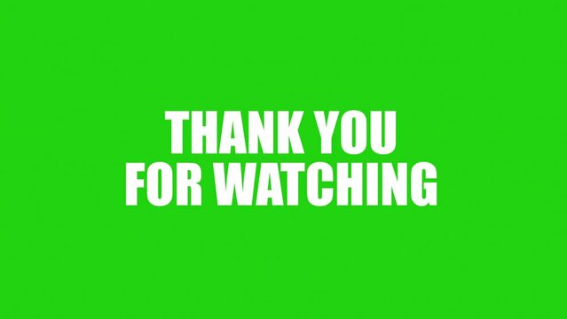 Thank you for watching green screen motion graphics animation