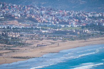 Agadir , Morocco, surfer city on the ocean, Arabic culture