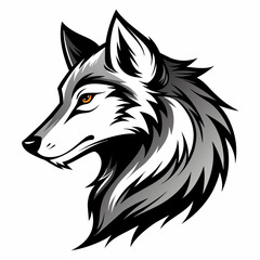Wolf head vector