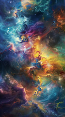 Interstellar Cosmic Ballet Celestial Tapestry