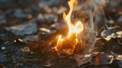  burning piece of paper turning to ash, symbolizing the fleeting nature of success and the importance of living in the present moment. 