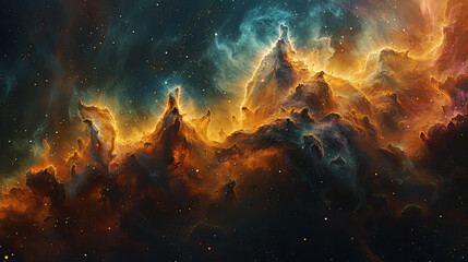 Radiant Nebula Cosmic Palette